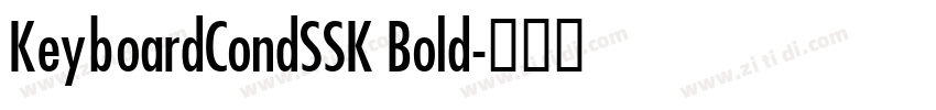 KeyboardCondSSK Bold字体转换